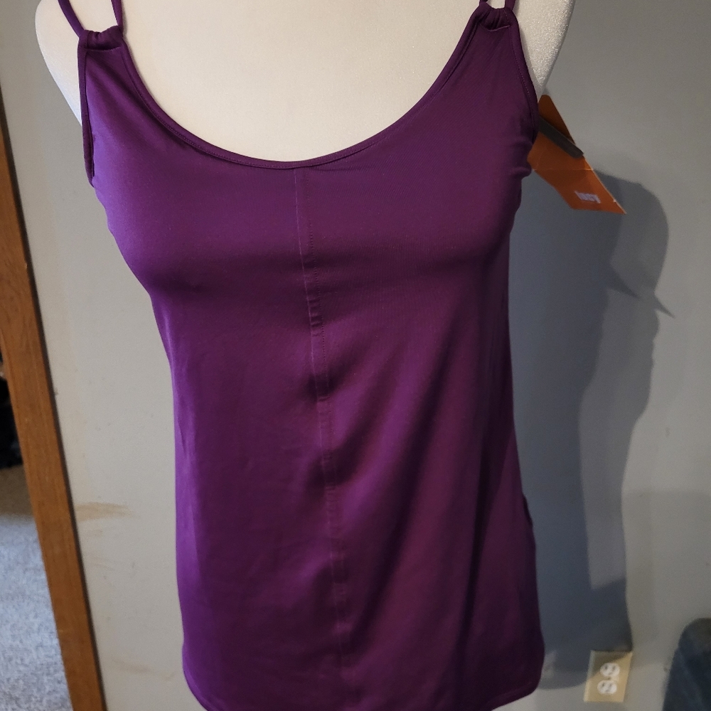 Lucy Purple Scoop Neck Tank Top